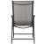 Rear view of Springos black and grey garden chair
