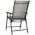 Back view of Springos black and grey garden chair