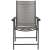 Front view of Springos black and grey garden chair