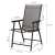 Dimensions of Springos black and grey garden chair