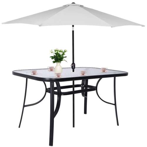 Záhradný stôl Springos 120x70x73cm #čierna