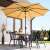 Beige parasol for the Springos garden table