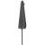 Side view of Springos 300cm tilting garden parasol, dark grey