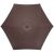Top view of Springos brown garden umbrella canopy