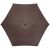 Top view of Springos brown garden umbrella canopy