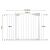 Springos white metal and plastic adjustable safety gate dimensions