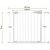 Springos white metal and plastic adjustable safety gate dimensions with extensions