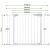 Springos white metal and plastic adjustable safety gate dimensions with extensions