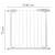 Springos safety gate, white, 76-85 cm, pressure mounted, auto close, for babies and pets, dimensions