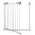 Springos safety gate, white, 76-85 cm, pressure mounted, auto close, for babies and pets, open position