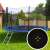 Springos 396cm 13FT trampoline jumping mat with 84 spring connections, black