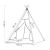 Springos Namiot Tipi Wymiary Diagram