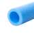 Close-up of Springos blue trampoline pole padding