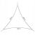 Springos beige triangle shade sail dimensions diagram