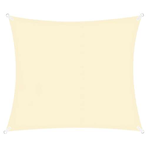 Springos beige square sun shade sail isolated on white