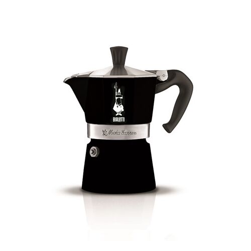 Bialetti Moka Express Черна 3 чаши Кафеварка за котлон