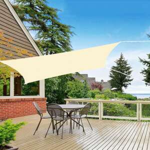 Springos szögletes Napvitorla 4x2m 160g/m2 #bézs