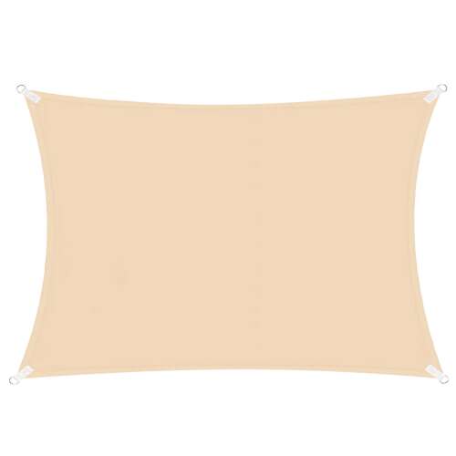 Springos szögletes Napvitorla 4x3m 160 g/m2 #bézs
