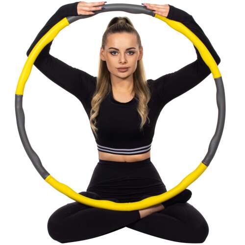 Springos Hulahopp karika 83cm #sárga-szürke