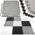 Springos Sponge puzzle 179x179cm (9pcs 60x60cm) #black-grey 93398210