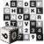 Springos Alphabet and Number Foam Puzzle Mat, 175x175cm, Black and White, assembled
