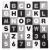 Springos alphabet and numbers foam puzzle mat, black, white and gray