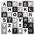 Springos Sponge puzzle 175x175cm - Letters and numbers #black-and-white 51452615