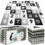 Springos Sponge puzzle 175x175cm - Letters and numbers #black-and-white 51452615