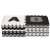 Springos Alphabet and Numbers Foam Puzzle Mat, 175x175cm, Black and White, Stacked Tiles
