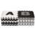 Springos Alphabet and Numbers Foam Puzzle Mat, 175x175cm, Black and White, Stacked Tiles