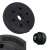 1.25 kg black weight plate for barbell or dumbbells, close-up view