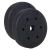 Pair of Springos 2.5kg Black Weight Plates for Barbell Exercises