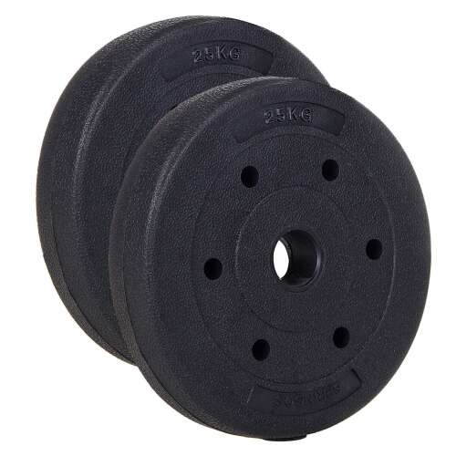 Springos 2.5kg weight plates, set of 2, black