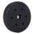 Springos 2.5kg weight plate, black, 21cm diameter, 4cm thickness