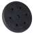 Springos 10kg weight plate, black, for home gym or fitness studio