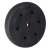 Springos 10kg weight plate, black, with dimensions, for home gym or fitness studio
