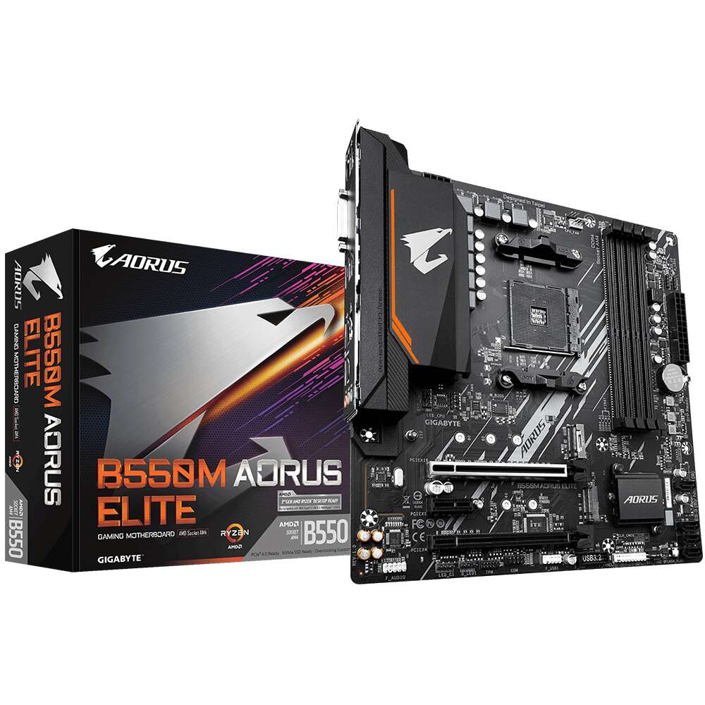 Gigabyte Alaplap AM4 B550M AORUS ELITE AMD B550, mATX