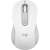 Top view of Logitech Signature M650 Large wireless mouse, off-white