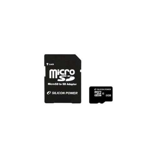 Karta Micro SD Silicon Power 8GB z adapterem SD