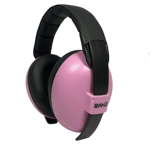 BANZ Mini baba hallásvédő fülvédő 3 hónapos kortól - rózsaszín