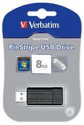 Verbatim Pinstripe Usb Drive 8GB Black