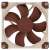 Noctua NF-A9 FLX 92mm PC fan, brown and beige, front view