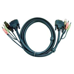 ATEN - KVM Kábel USB DVI 1,8m - 2L-7D02U 51461505 