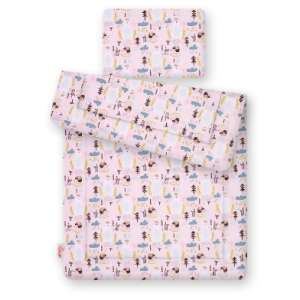 BabyLion Babapléd és Párna Szett - Rózsaszín Sünik - 100x135 cm