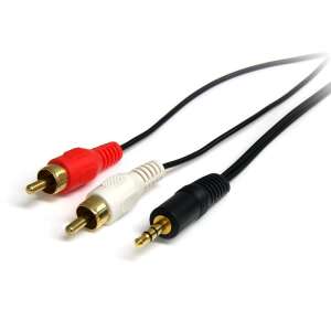 Startech - Stereo Audio Cable - 3.5mm Male to 2x RCA Male - 90CM 51463469 