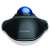 Kensington Orbit Wired Trackball Mouse with Scroll Ring, Black and Blue