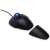 Kensington Orbit Wired Trackball Mouse with Scroll Ring, Black and Blue, with palm rest