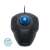 Kensington Orbit Wired Trackball Mouse with Scroll Ring, Black and Blue, top view