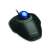 Kensington Orbit Wired Trackball Mouse with Scroll Ring, Black and Blue, angled view