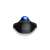 Kensington Orbit Wired Trackball Mouse with Scroll Ring, Black and Blue, front view